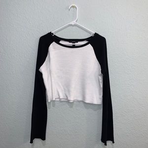Forever 21 cropped long sleeve thermal